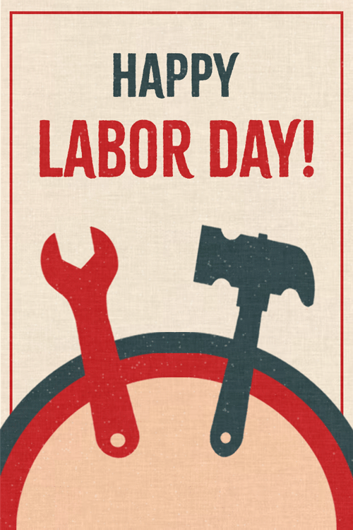 Tools Labor Day ecard
