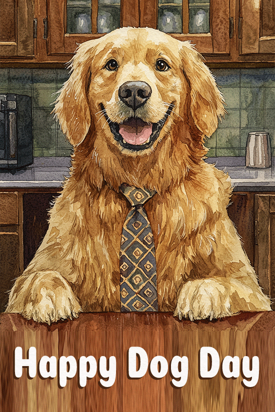 Golden Dog Day ecard