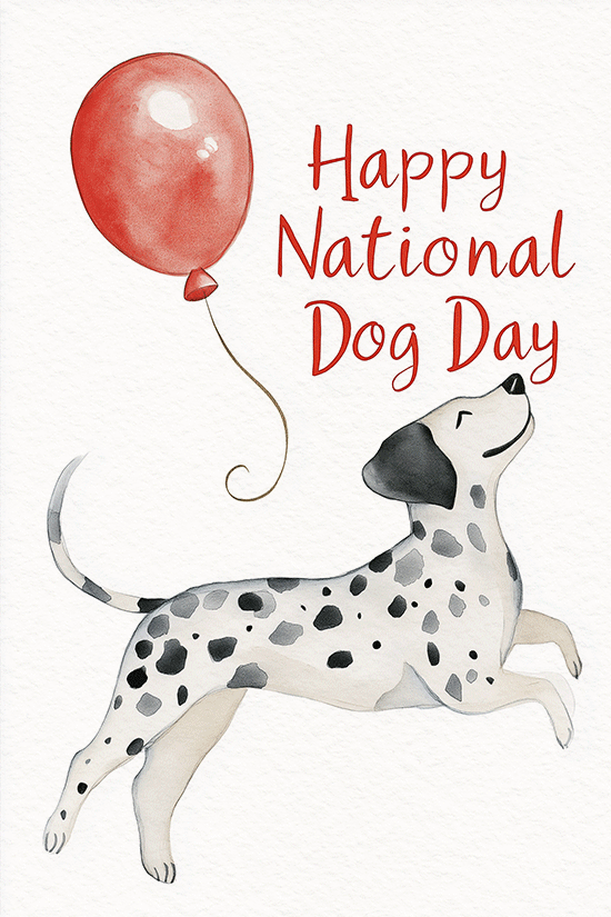 Dog Day Balloon  ecard