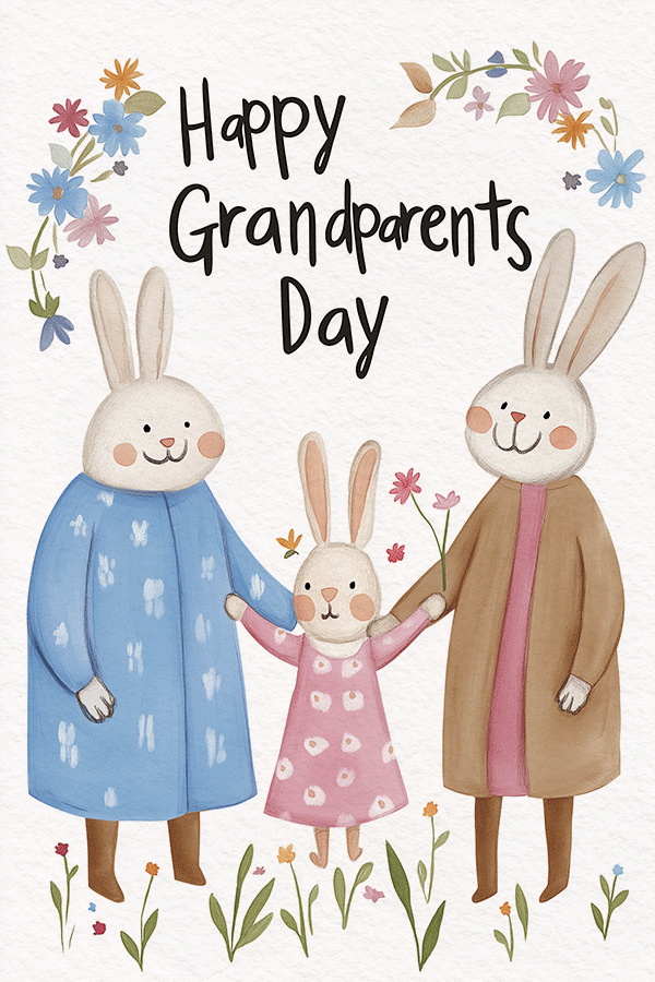 Bunny Grandparents ecard