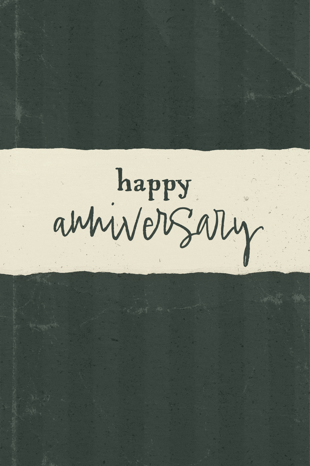 Green Stripes Anniversary ecard