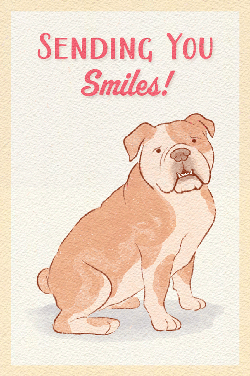 Bulldog Smiles ecard