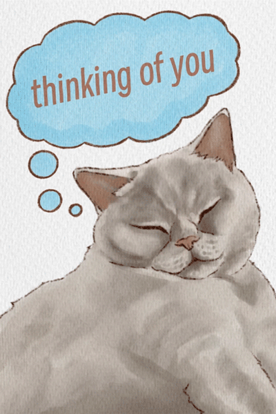 Snoozin Cat ecard