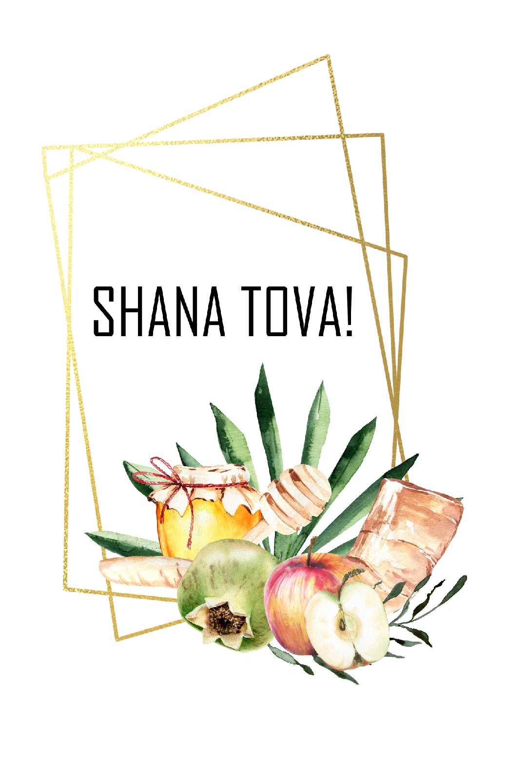 Shana Tova Glitter ecard