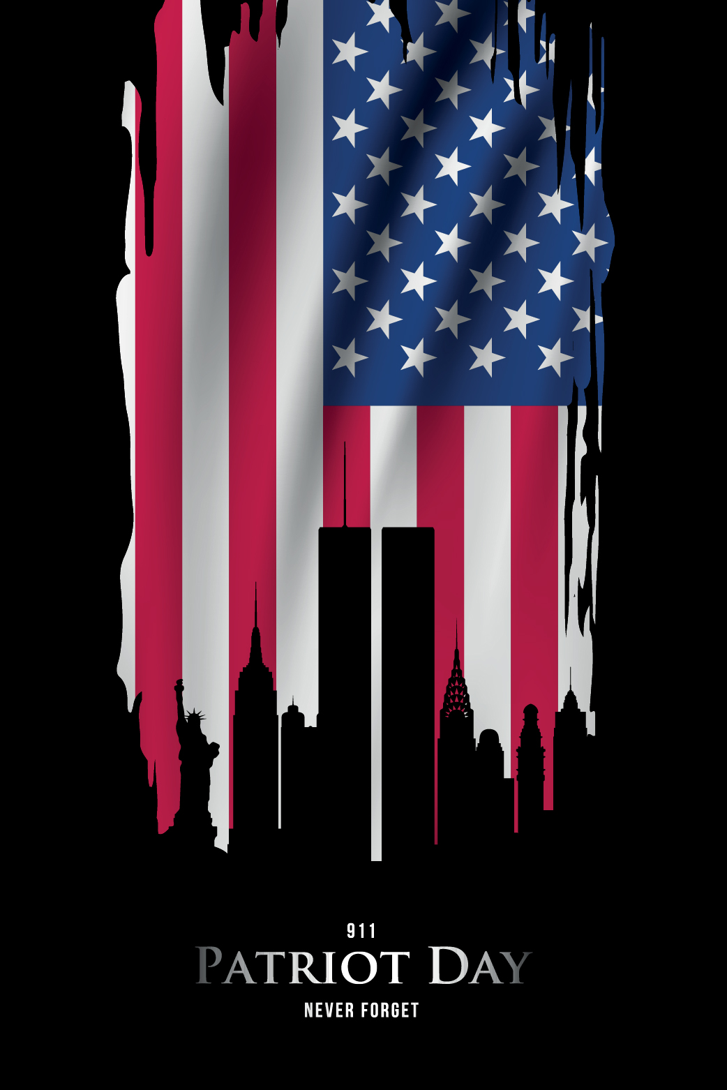 Flag Never Forget ecard