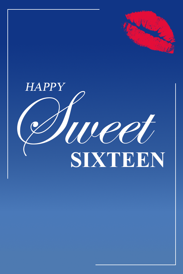 Sweet Sixteen Kiss ecard