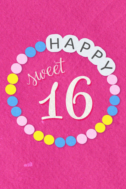 Sweet Sixteen Friendship Bracelet  ecard