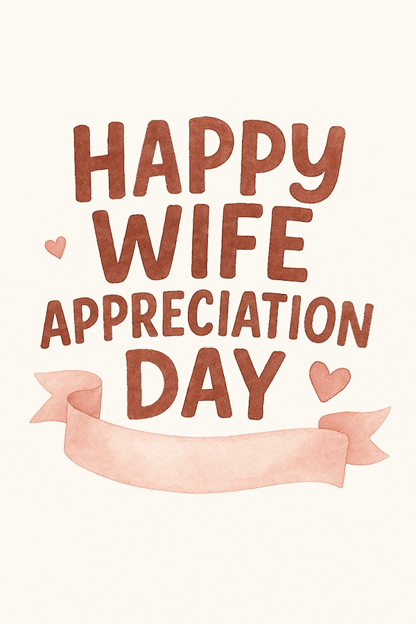 Wife Day Ribbon ecard