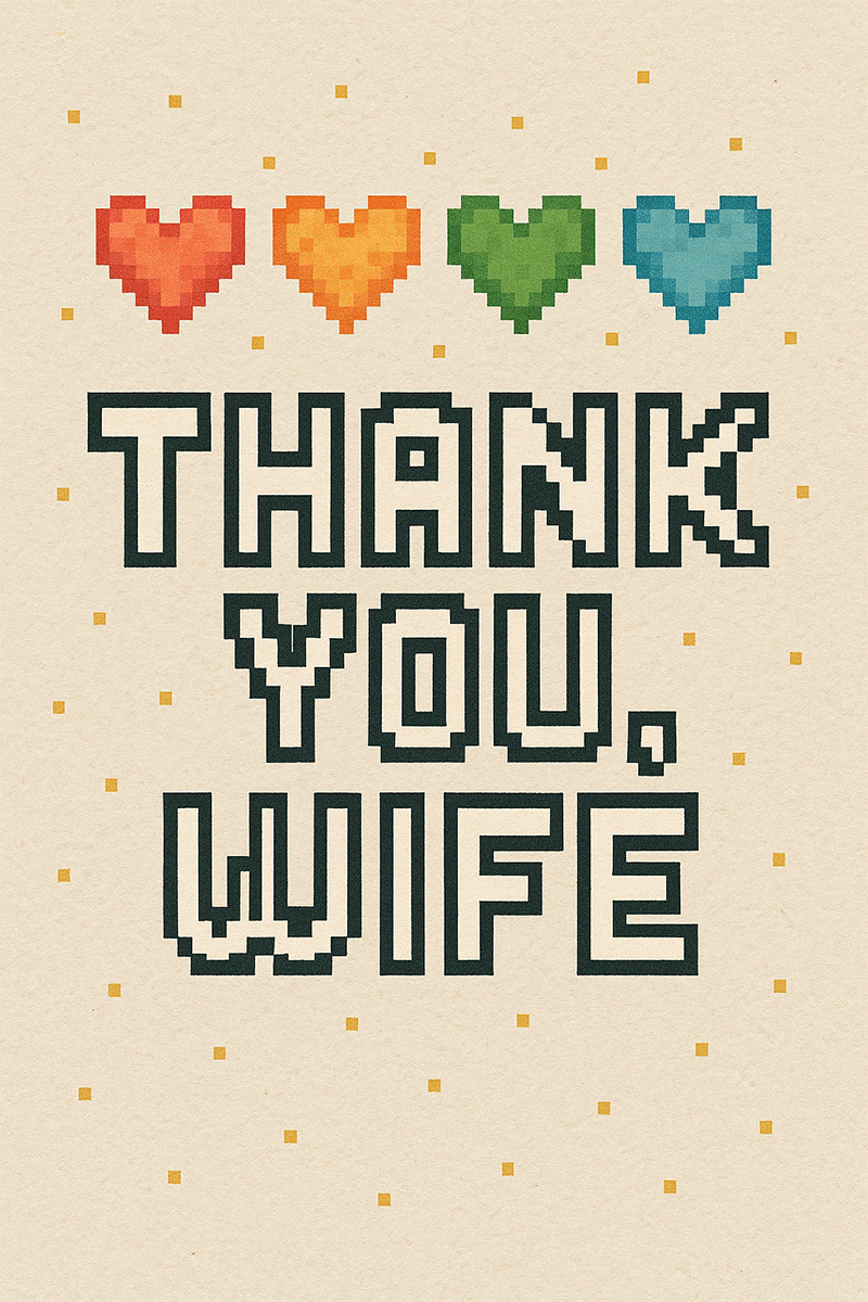 Wife 8bit ecard