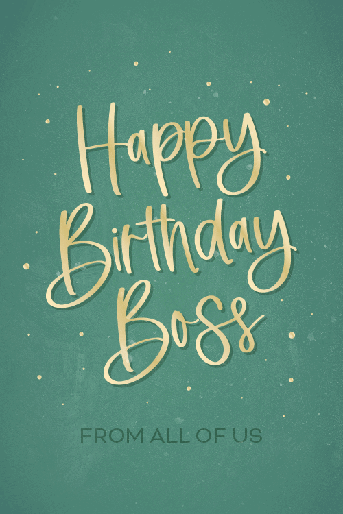 To Boss From All Of Us ecard
