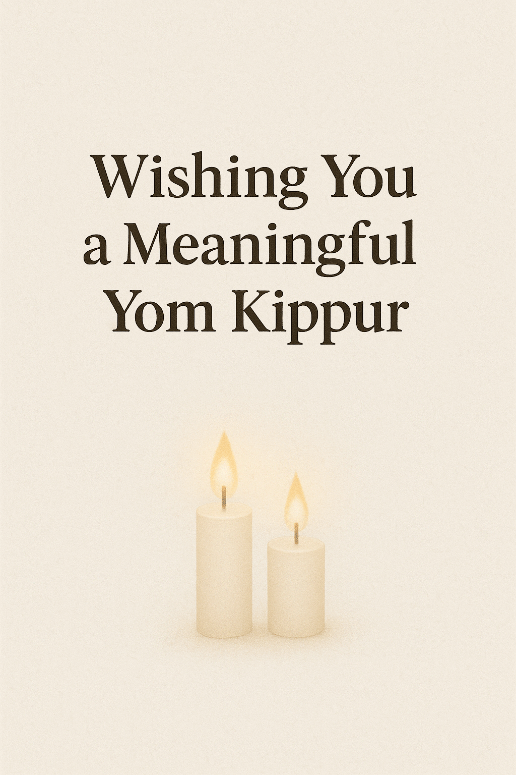 Meaningful Yom Kippur ecard