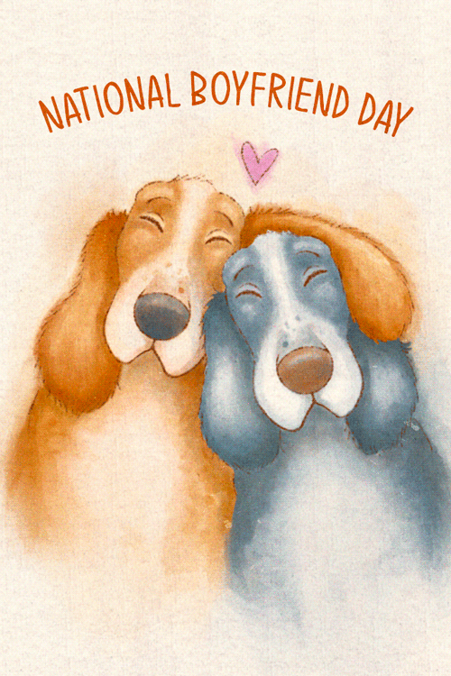 Two Pups Boyfriend Day ecard