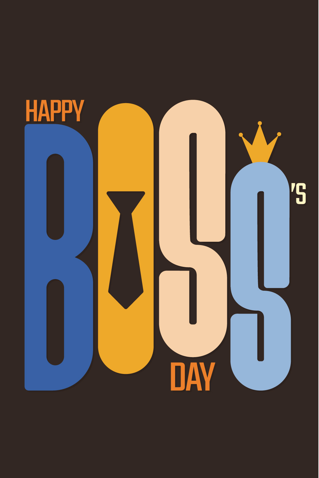Boss Crown and Tie ecard