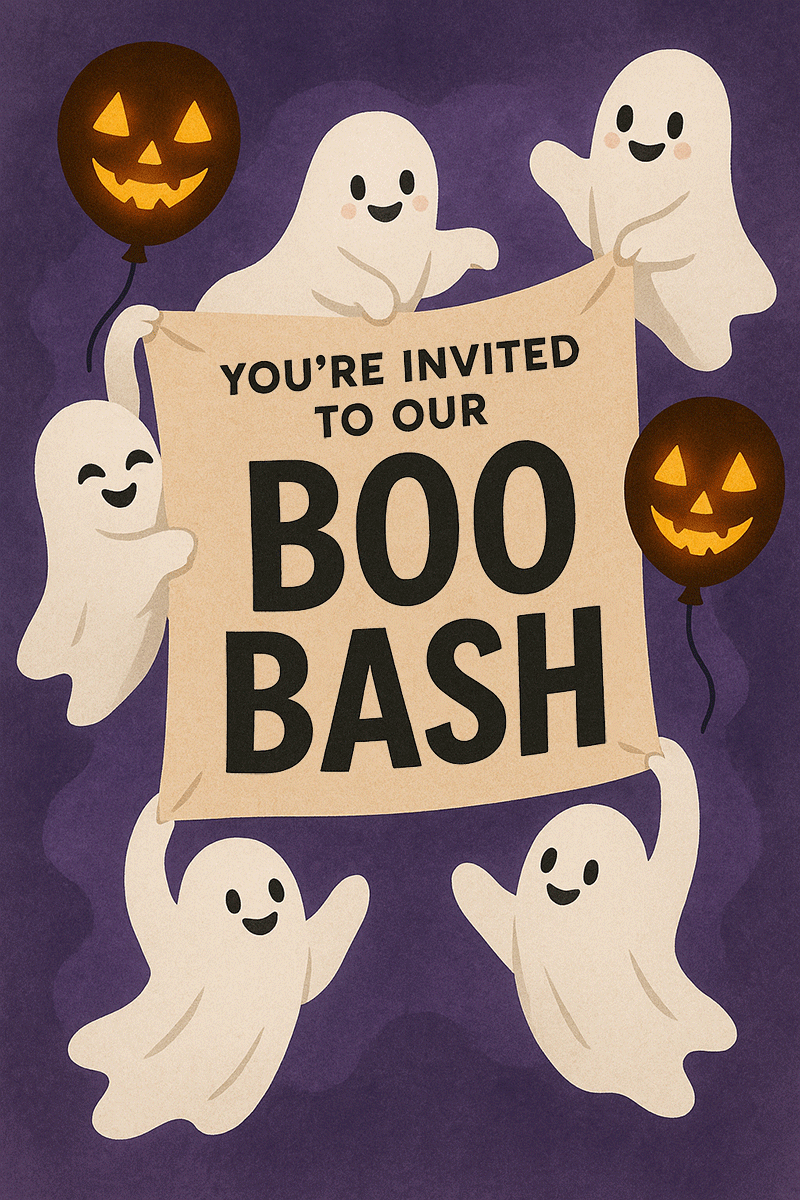 You're Invited to Our Boo Bash ecard