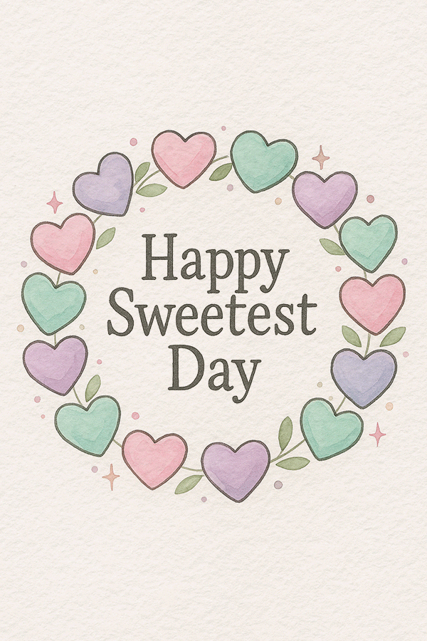 Happy Sweetest Day Candy Hearts ecard