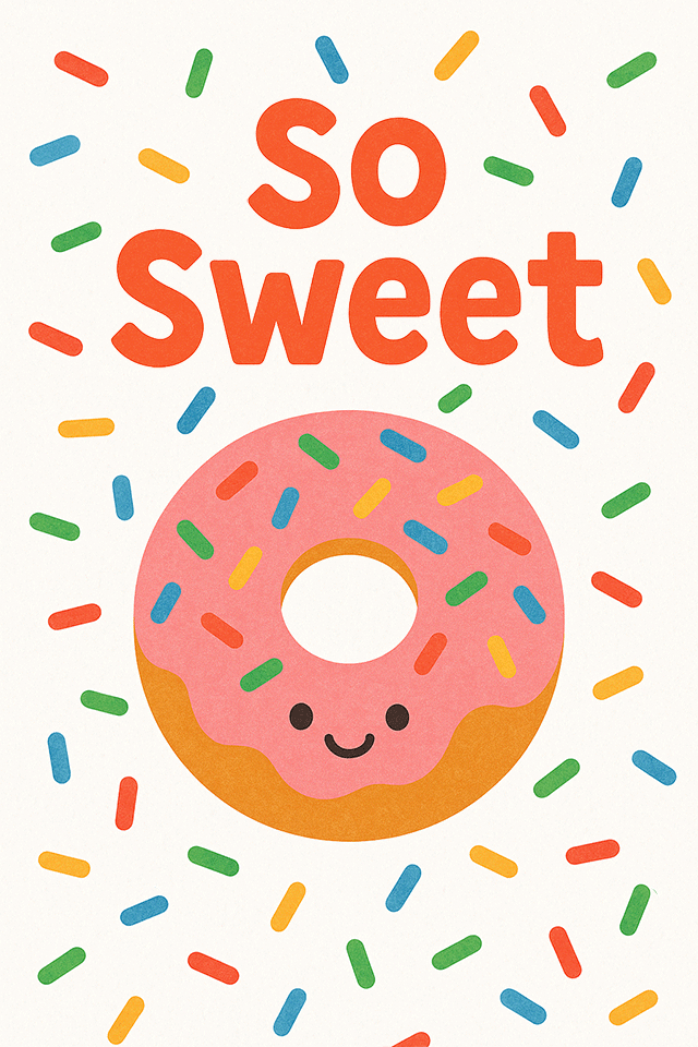 So Sweet Donut ecard