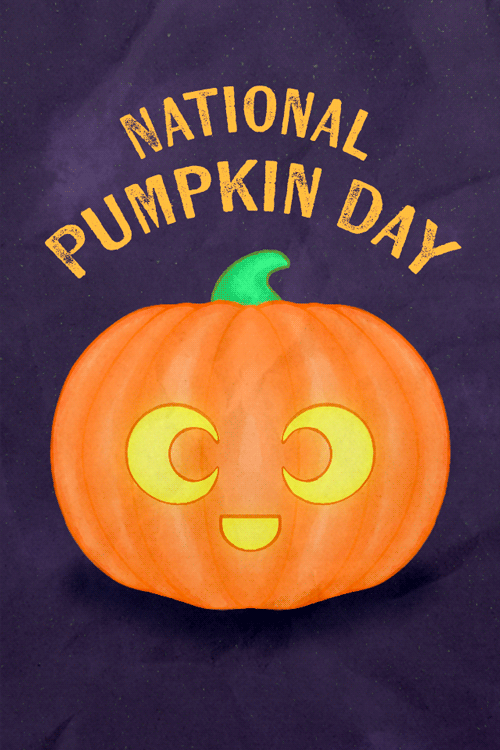 National Pumpkin Day Cute Jack-O-Lantern ecard